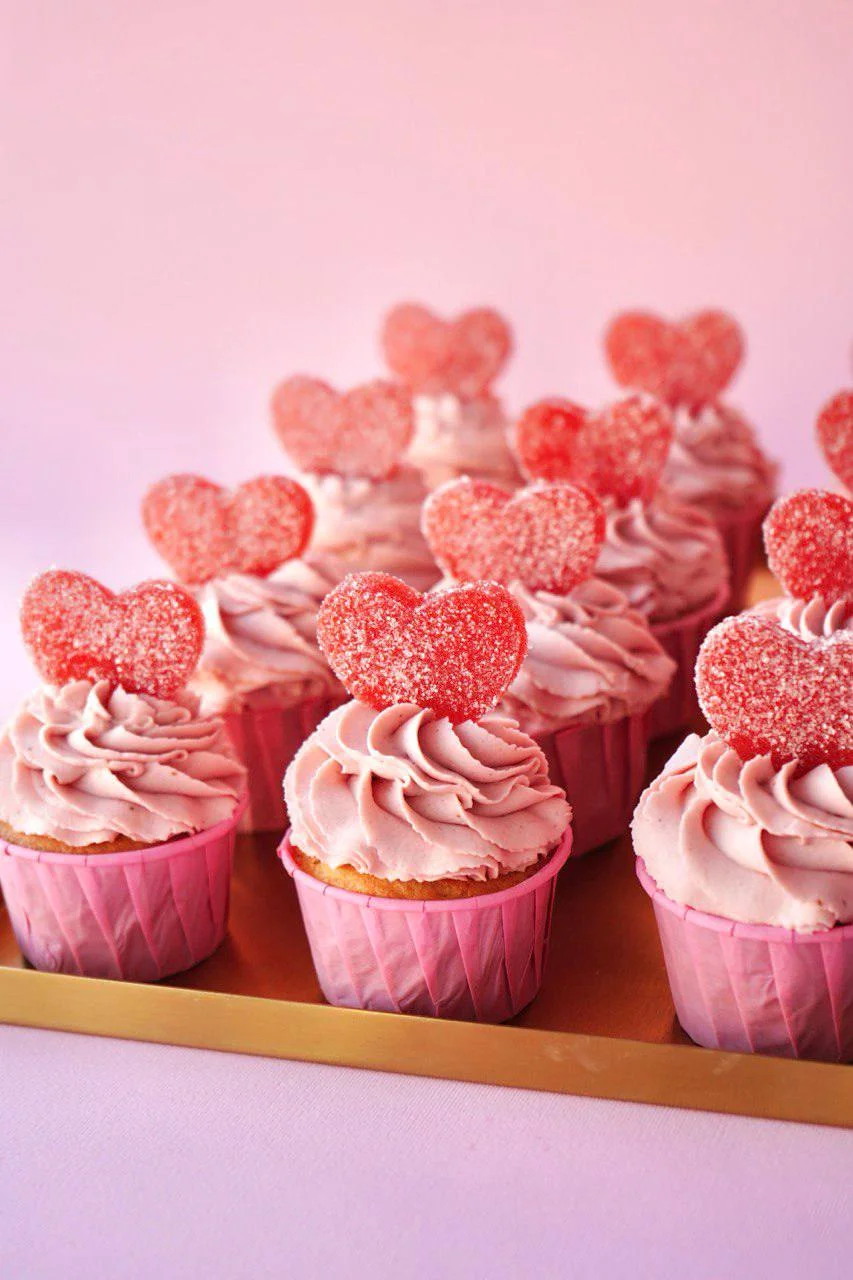 Капкейки «Полуниця з білим шоколадом»