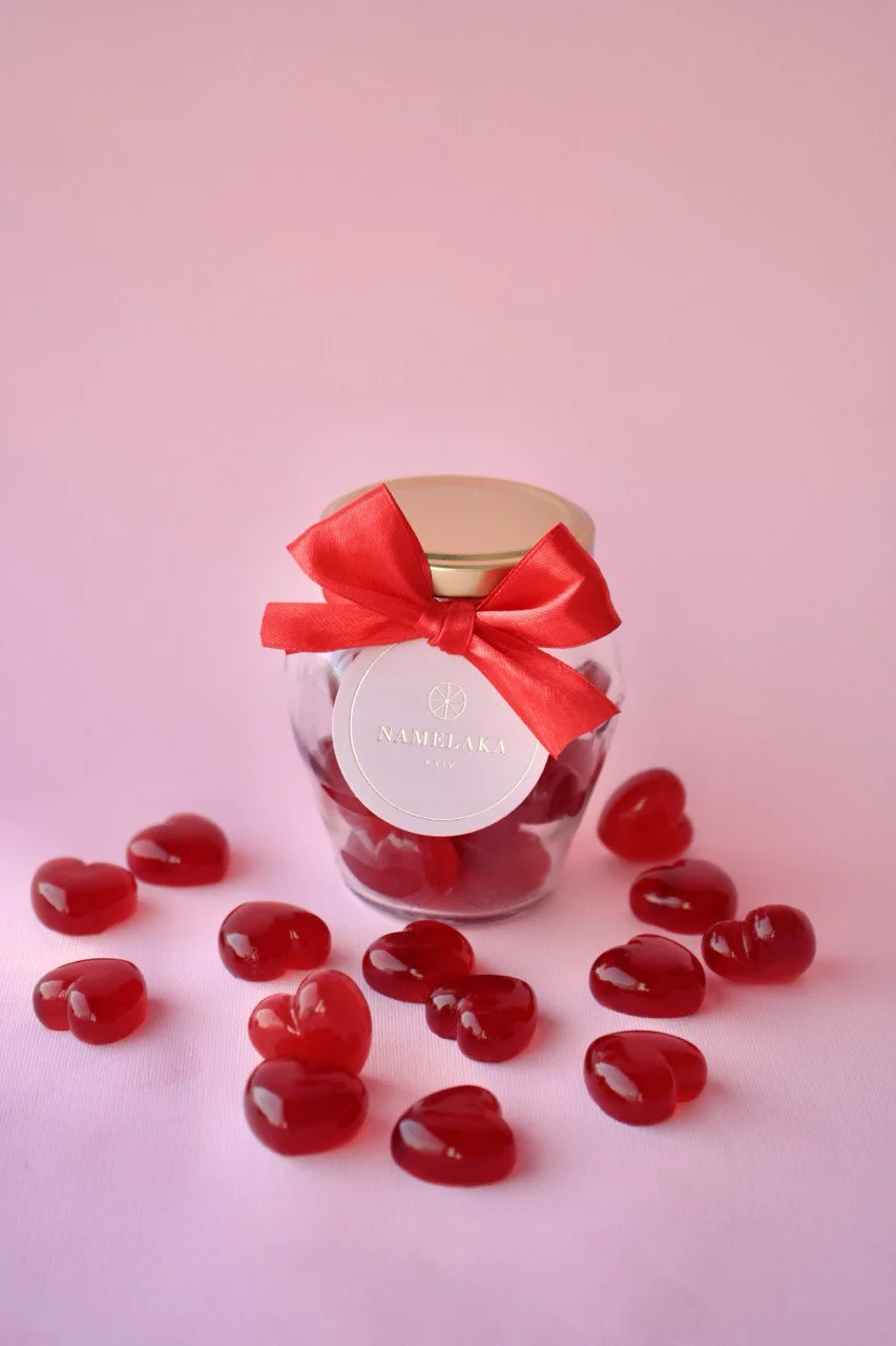 Желейки «Полуничні серденька»